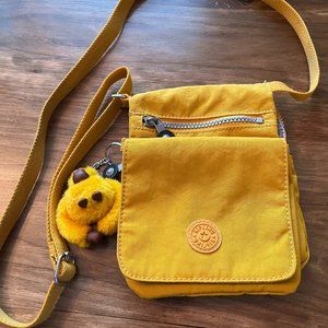 Kipling Gold Crossbody Bag Purse